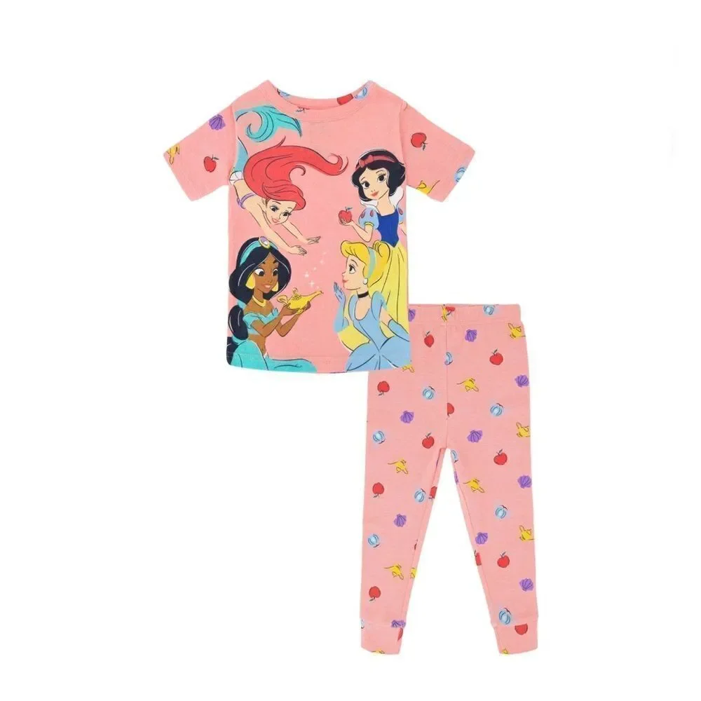 Baby Toddler Disney Princess Snug Fit Two-Piece Sleep Pajama Set 2-Pack Size 18M
